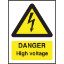 Picture of DANGER HIGH VOLTAGE RIGID 200X150MM *P