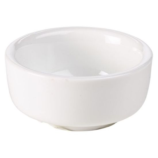 Picture of GENWARE PORCELAIN WHITE BUTTER PAT 6.5CM 2.5" (12)