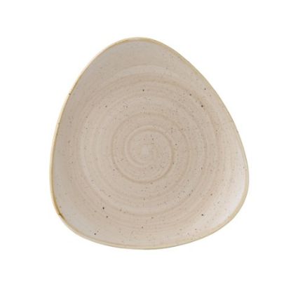 Picture of STONECAST NUTMEG CREAM TRIANGLE PLATE 9" (12)