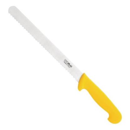 Picture of GENWARE SERRATED KNIFE YELLOW 12"