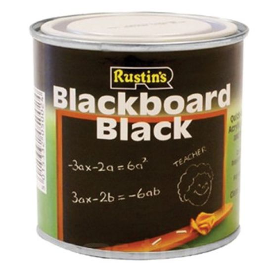 Picture of RUSTINS BLACKBOARD PAINT BLACK 500ML