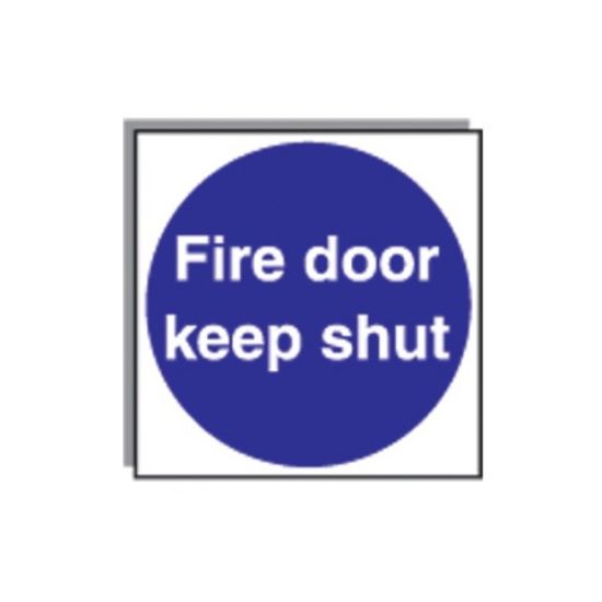 Picture of FIRE DOOR KEEP SHUT S/A 100X100MM