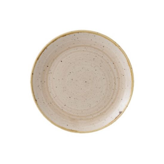 Picture of CHURCHILL STONECAST NUTMEG CREAM COUPE PLATE 8.66" (CASE OF 12)