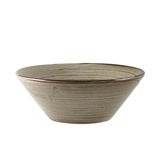 Picture of TERRA PORCELAIN SMOKE GREY CONICAL BOWL 19.5CM (6)