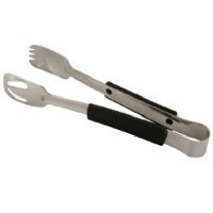 Picture of HEAT RESISTANT SERVING TONGS 10" BLACK HANDLE