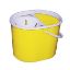 Picture of LUCY OVAL MOP BUCKET & SIEVE 15LTR YELLOW