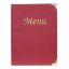 Picture of MENU 8 PAGE FACING A4 WINE RED