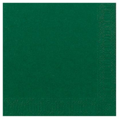 Picture of PACK OF 125 DUNI TISSUE LUNCH NAPKIN 33CM 2PLY DARK GREEN