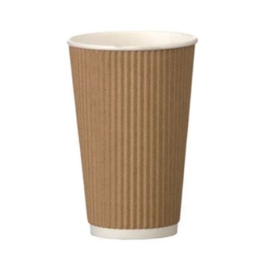 Picture of KRAFT RIPPLE WRAP HOT CUP 16OZ (PACK OF 25)