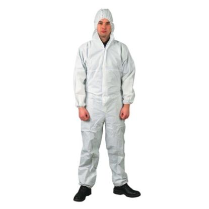 Picture of COVERALL DISPOSABLE MED WHITE