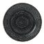 Picture of HOMESPUN CHARCOAL BLACK RIMMED PLATE 8.25" (12)