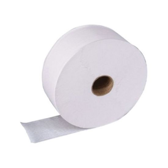 Picture of JANGRO JUMBO TOILET ROLL 300M X 90mm 2 1/4" CORE WHITE (6)