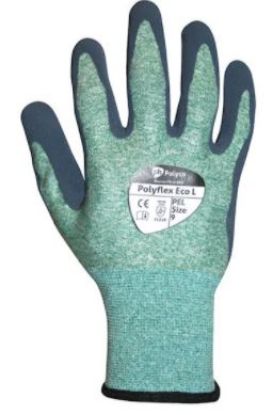 Picture of POLYFLEX ECO L LATEX GLOVE GREEN/BLACK SIZE 10   (PAIR)