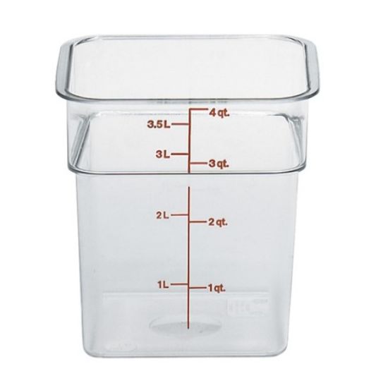 Picture of CAMBRO CAMSQUARES 4QT 3.8LTR POLYCAR FOOD STORAGE CONTAINER 185x185x187 *P