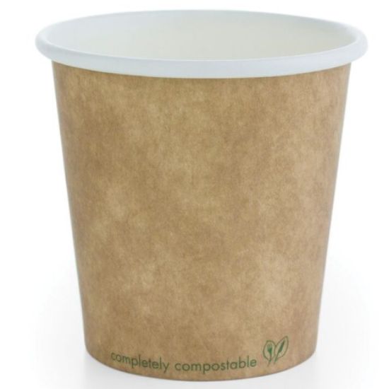 Picture of VEGWARE BROWN KRAFT HOT CUP 4oz (CASE OF 1000)