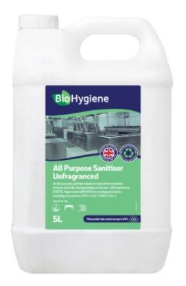 Picture of BIO HYGIENE UNFRAGRANCED SANITISER 5L (SINGLE)