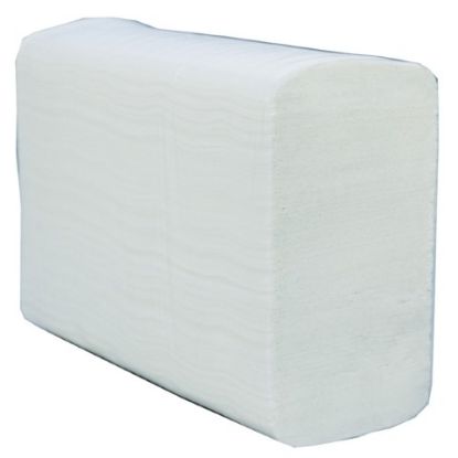 Picture of CONTRACT HAND TOWEL Z FOLD 1 PLY WHITE (3000) 25.5x23.5cm