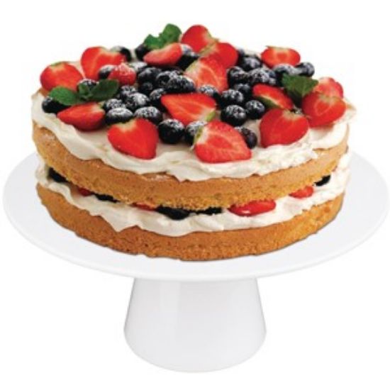 Picture of MELAMINE CAKE STAND ROUND 300MM WHITE