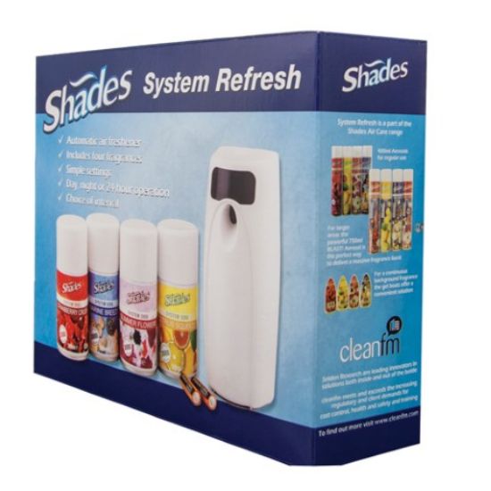 Picture of SHADES SYSTEM REFRESH 3000 AUTO AEROSOL STARTER PACK **LQ**