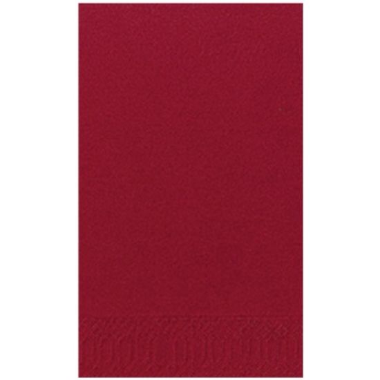 Picture of PACK OF 300 DUNI TISSUE DINNER NAPKIN 40CM 2PLY 8 FOLD BORDEAUX *P