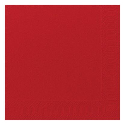 Picture of PACK OF 125 DUNI TISSUE LUNCH NAPKIN 33CM 2PLY DARK RED