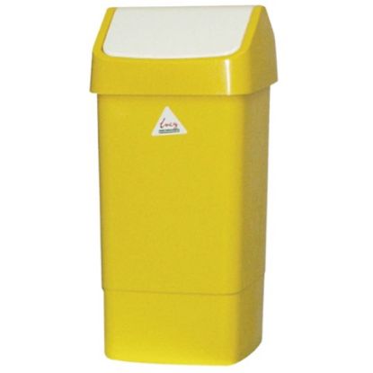 Picture of SWING TOP BIN 50LTR YELLOW