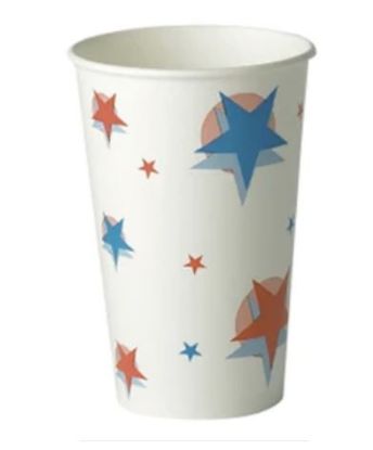 Picture of STAR DESIGN PAPER CUP 16oz 455ML FOR COLD DRINKS (PACK OF 50)