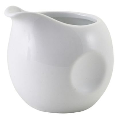 Picture of GENWARE PORCELAIN WHITE PINCHED MILK JUG 8CL 2.8oz (12)