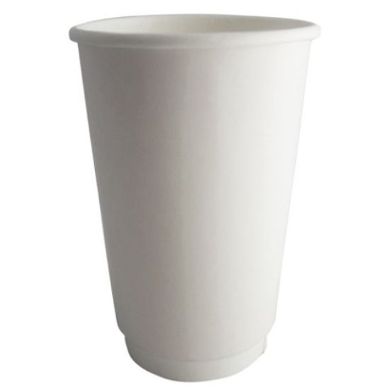 Picture of PAPER DOUBLE WALL HOT CUP 16OZ WHITE x 25