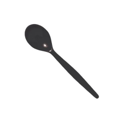 Picture of POLYCARB DESSERT SPOON BLACK (12)