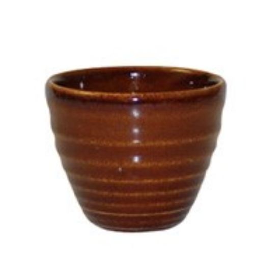 Picture of CHURCHILL BIT ON THE SIDE RIPPLE DIP POT 2oz CINNAMON (CASE OF 12)