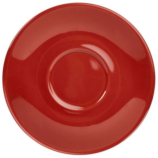 Picture of GENWARE PORCELAIN RED SAUCER 13.5CM (6)