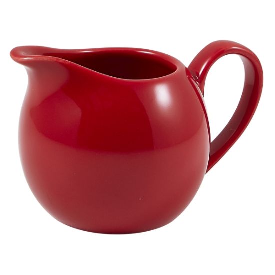 Picture of GENWARE PORCELAIN RED MILK JUG 14CL 5oz (6)