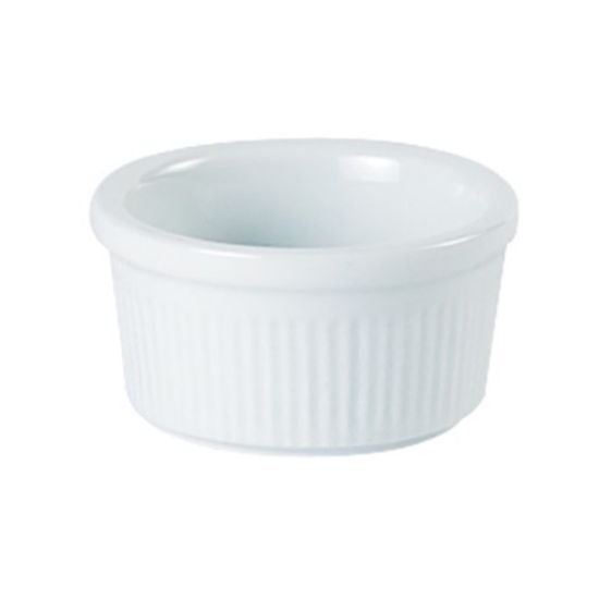 Picture of CASE OF12 PORCELITE FLUTED RAMEKIN 6OZ 3.75" 