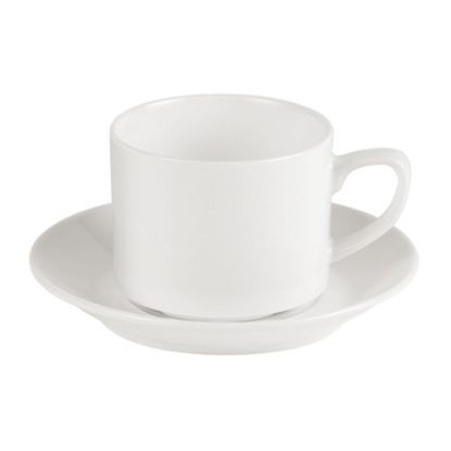 Picture of CONNOISSEUR STACKING TEA CUP BONE CHINA 7oz/20cl (CASE OF 6)