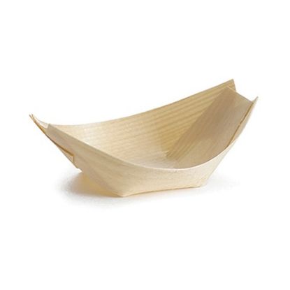 Picture of DISPOSABLE WOODEN BOAT SMALL 9x5cm (50)