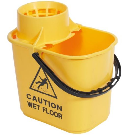 Picture of PROFESSIONAL BUCKET & WRINGER 15LTR YELLOW