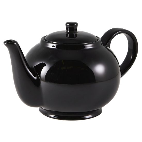 Picture of GENWARE PORCELAIN BLACK TEAPOT 85CL 30oz        (6)