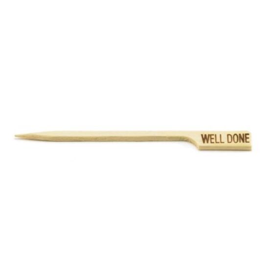 Picture of BAMBOO STEAK MARKERS WELL DONE 3.5 INCH (100)