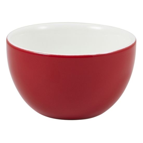 Picture of GENWARE PORCELAIN RED SUGAR BOWL 17.5CL 6oz (6)