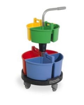 Picture of NUMATIC CAROUSEL CLEANING TROLLEY NC4R W54CM X D48CM X H89CM