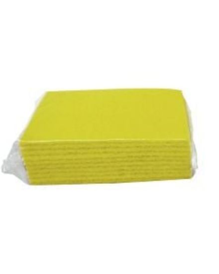 Picture of JANGRO CONTRACT SCOURER YELLOW 22 X 15CM (PACK OF 10)