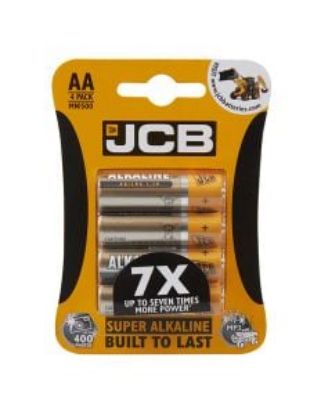 Picture of JCB SUPER ALKALINE BATTERIES AA (4 BATTERIES)