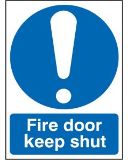 Picture of FIRE DOOR KEEP SHUT SYMBOL 100X75 RIGID