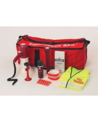 Picture of FIRE WARDEN KIT INCL. MEGAPHONE WHISTLES AIRHORN HI VIZ TORCH ARMBAND ETC