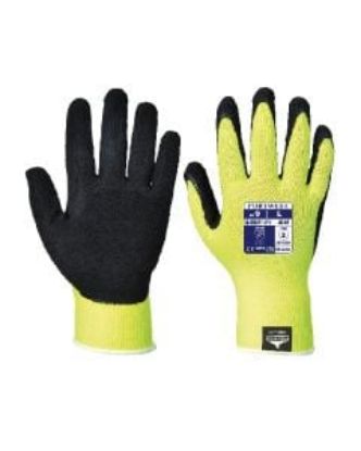 Picture of HI VIS GRIP GLOVE YELLOW/BLACK SIZE 7/S