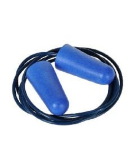 Picture of SOFT FOAM EAR PLUGS ON CORD BLUE (200)