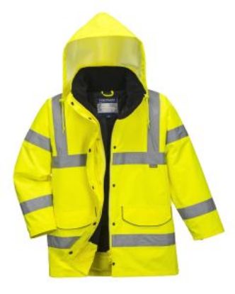 Picture of HI VIS LADIES TRAFFIC JACKET YELLOW SIZE L