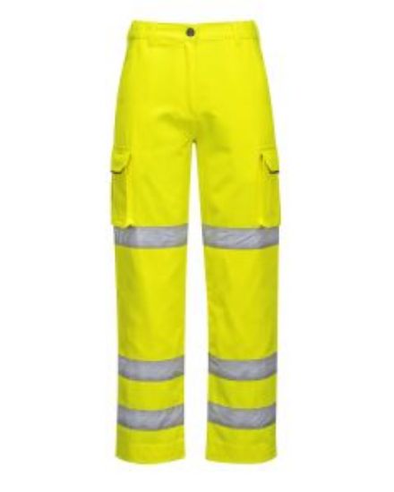 Picture of LADIES HI VIS TROUSER YELLOW SIZE XS