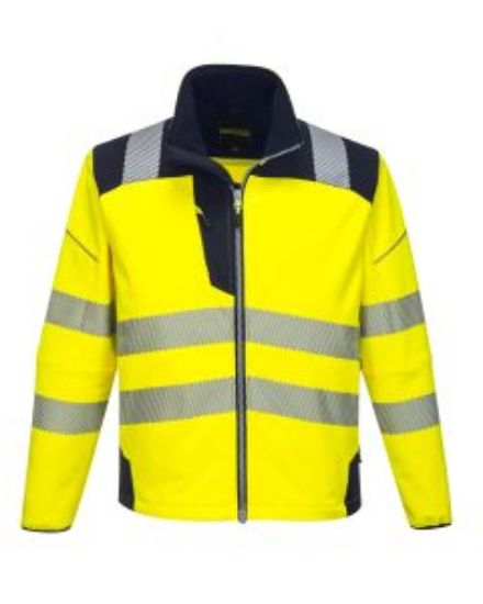 Picture of VISION HI VIS SOFTSHELL YELLOW SIZE 2XL